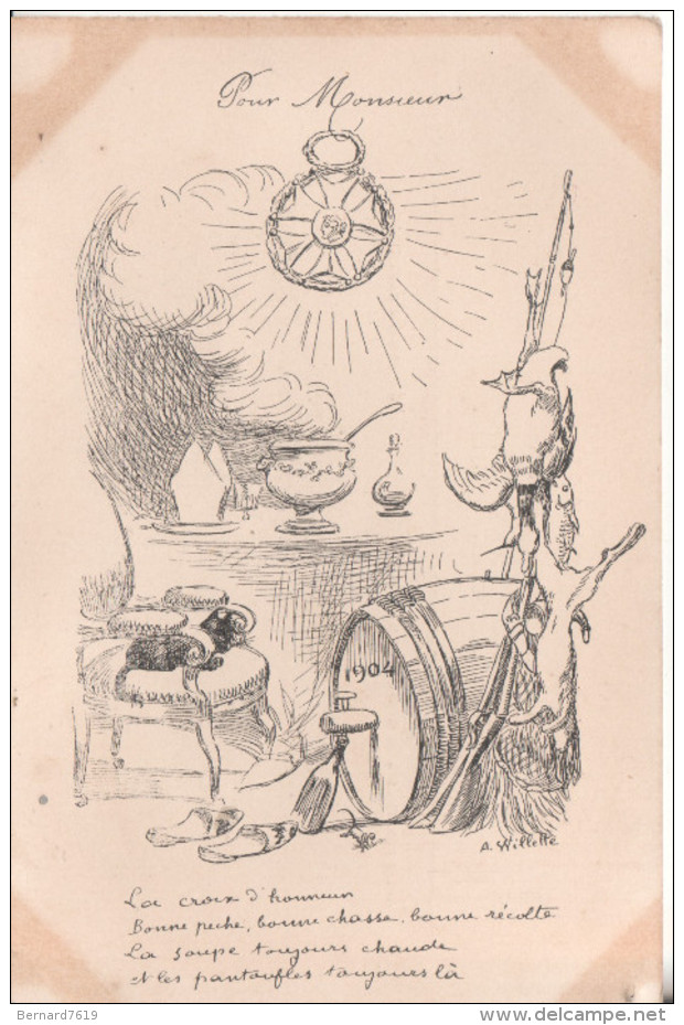 Illustrateur  Willette  Pour Monsieur 1904 - Wilette