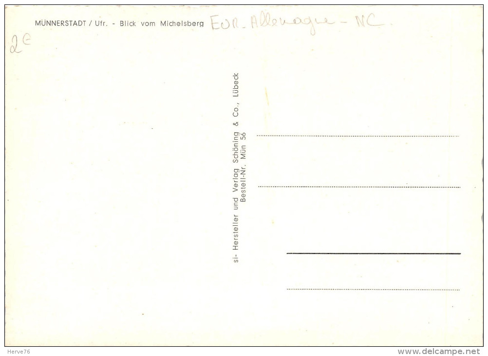 ALLEMAGNE - MUNNERSTADT  - CPSM Grand Format - Bad Kissingen