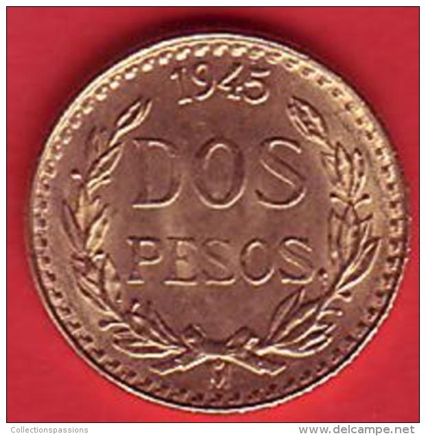 - MEXIQUE - Dos Pesos - 1945 - Or - GOLD - - Mexico