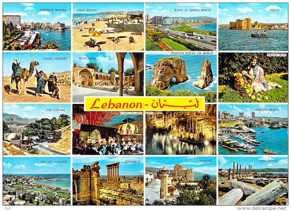 Liban-  LEBANON -Liban Historique Un Pays Doré Pour Un Tourisme Moderne (multi Vues- Editions KRUGER)   *PRIX FIXE - Liban
