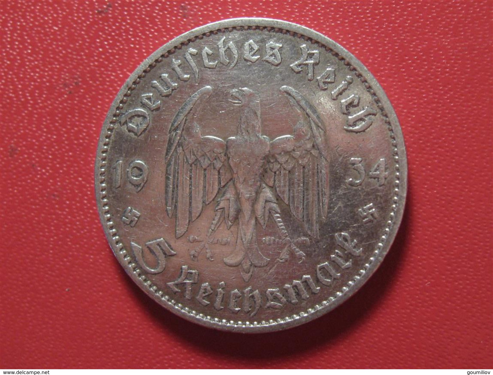 Allemagne - 5 Mark 1934 A 5790 - 5 Reichsmark