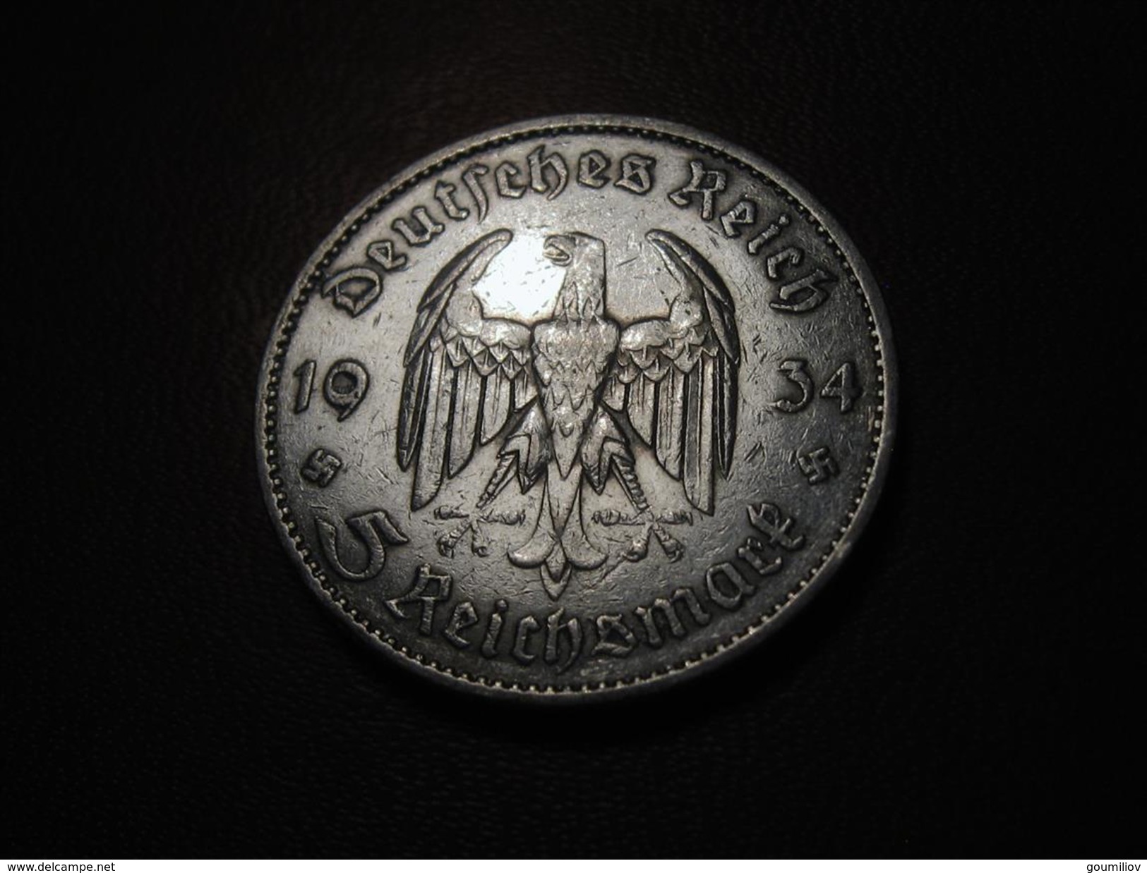 Allemagne - 5 Mark 1934 A 5790 - 5 Reichsmark