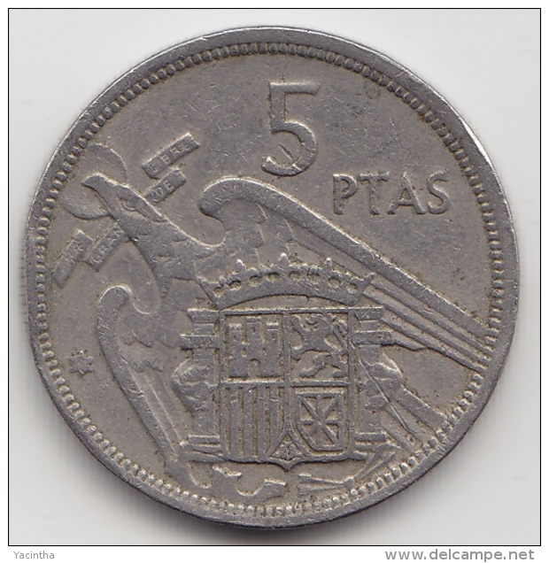 @Y@    Spanje   5 Pesetas  1953     (3361) - 5 Pesetas