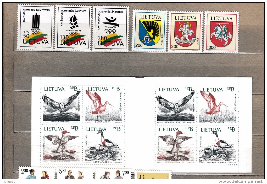 LITHUANIA LITAUEN LITUANIE 1990 &ndash; 1994 COMPLETE MNH (**) 6 Scans #20500 - Litauen