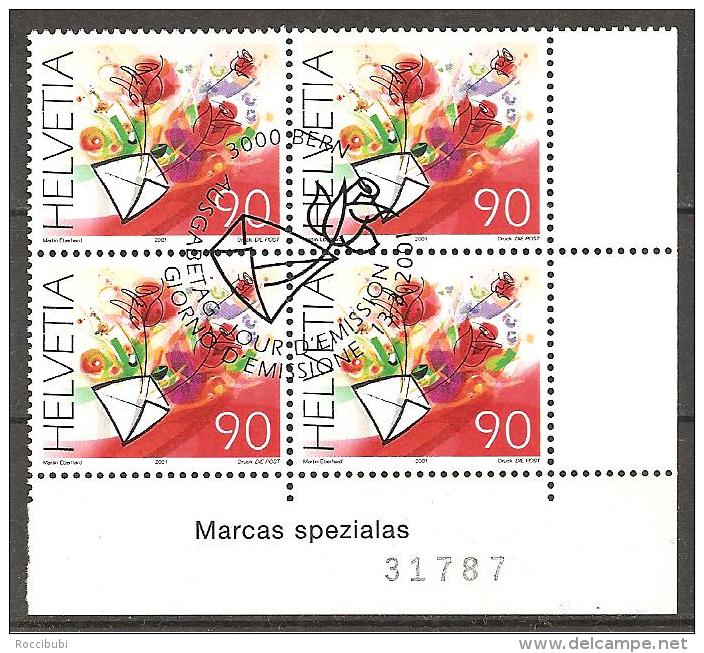 Schweiz 2001 // Michel 1750 O (VB) - Used Stamps