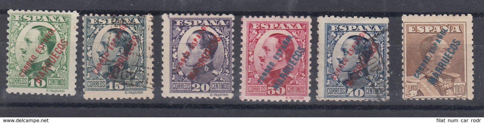 0499TANGER EDIFIL Nº 64/69 USADO Y NUEVO CON CHARNELA - Marocco Spagnolo