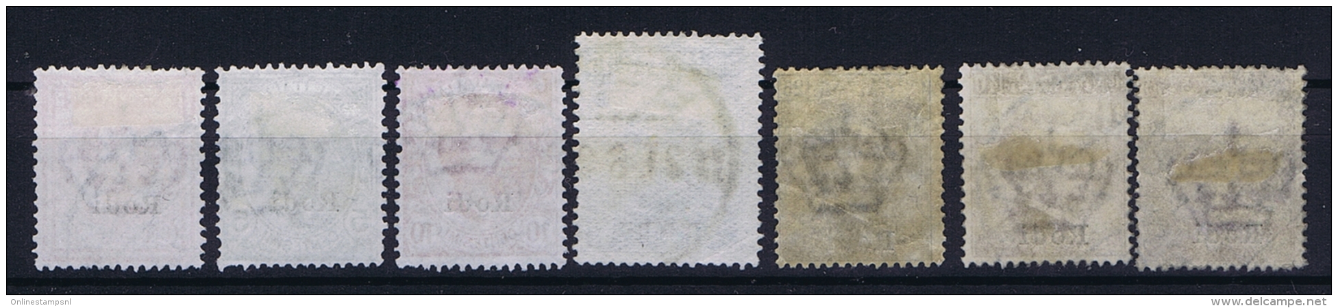 Italy: Rodi  Sa  1 - 7  Mi Nr 3 - 9 Used Obl.  1912  25 C Has A Fold - Ägäis (Rodi)