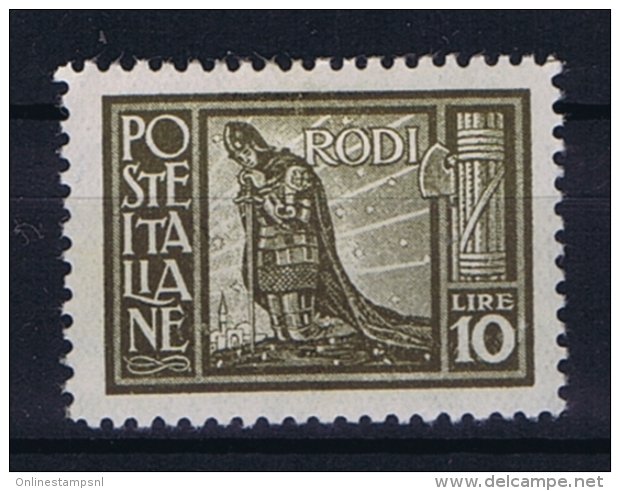 Italy: Rodi  Sa  11  Mi Nr  25   1929  MH/* Falz/ Charniere - Egée