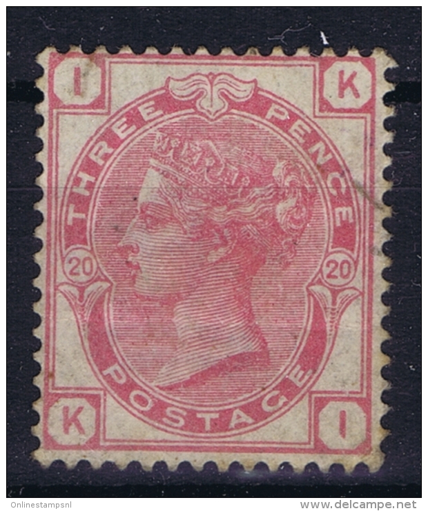 Great Britain SG 144 MH/*  1873 Mi 41  Plate 20 Fold - Ungebraucht