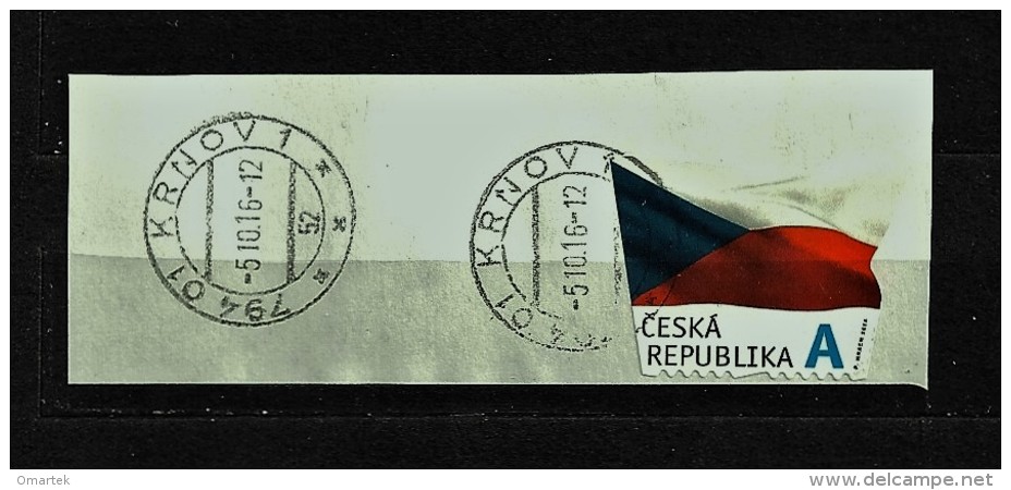 Czech Republic  Tschechische Republik  2015 ⊙ Mi 865 The Flag Of The Czech Republic. Die Flagge Der Tschechische.c.7 - Oblitérés
