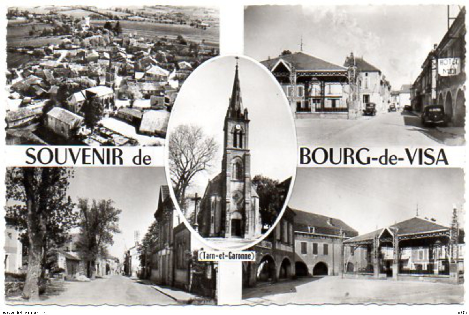 CPSM 82 ( Tarn Et Garonne ) - Souvenir De BOURG De VISA - Bourg De Visa