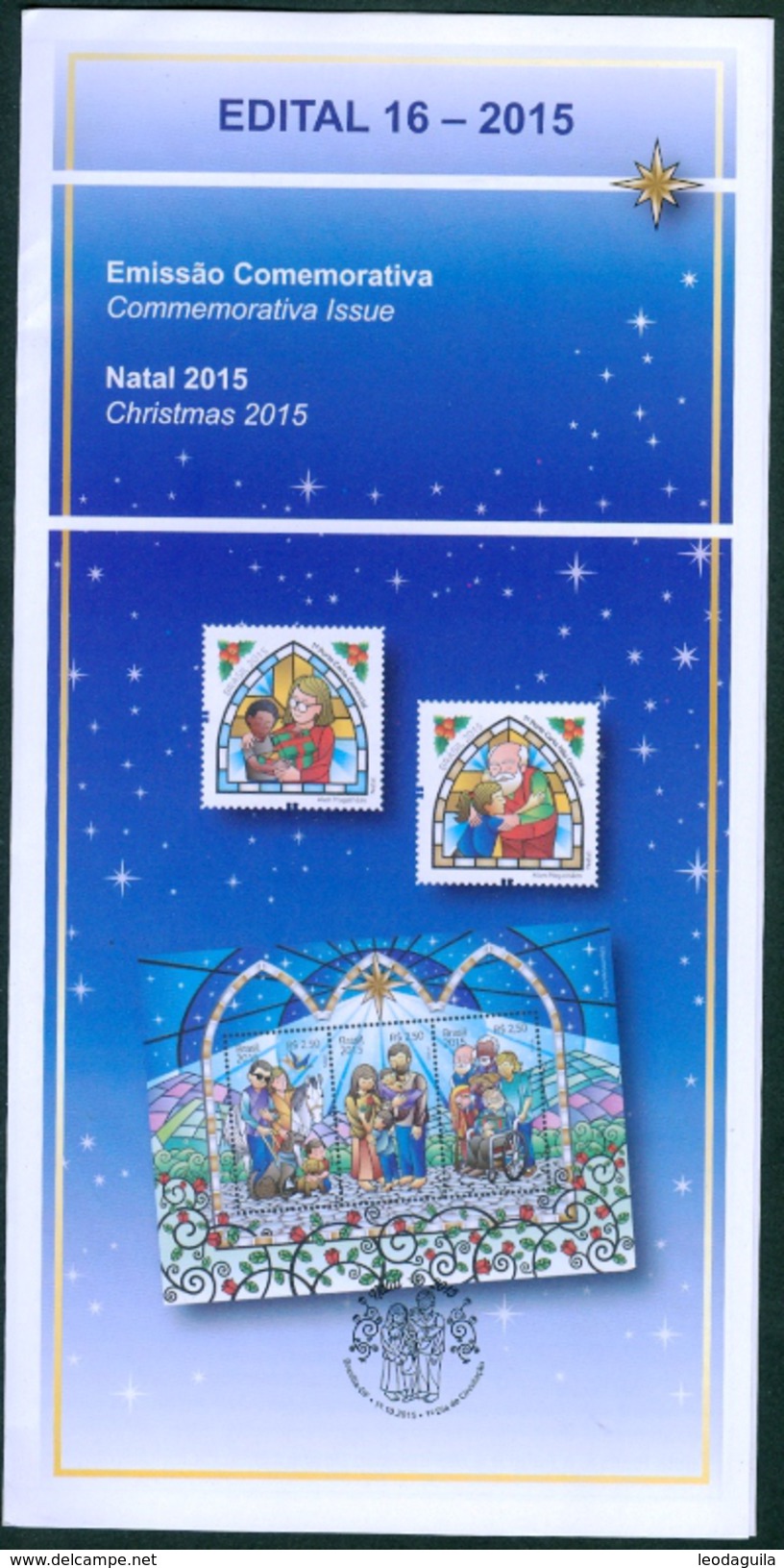 BRAZIL 2015  -  CHRISTMAS  - FAMILY CONFRATERNIZATION -  EDICT #16 - Covers & Documents