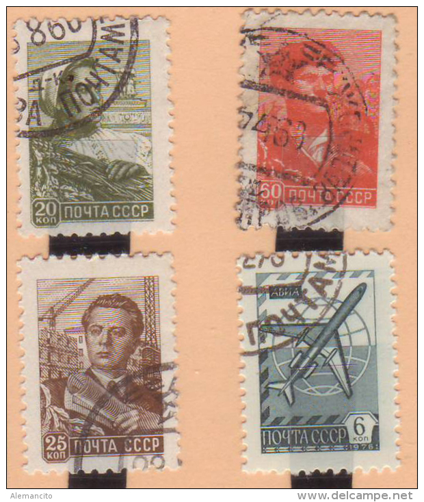 URSS  -  RUSSIA  -  EUROPA  4 SELLOS  AÑO 1961 - Used Stamps