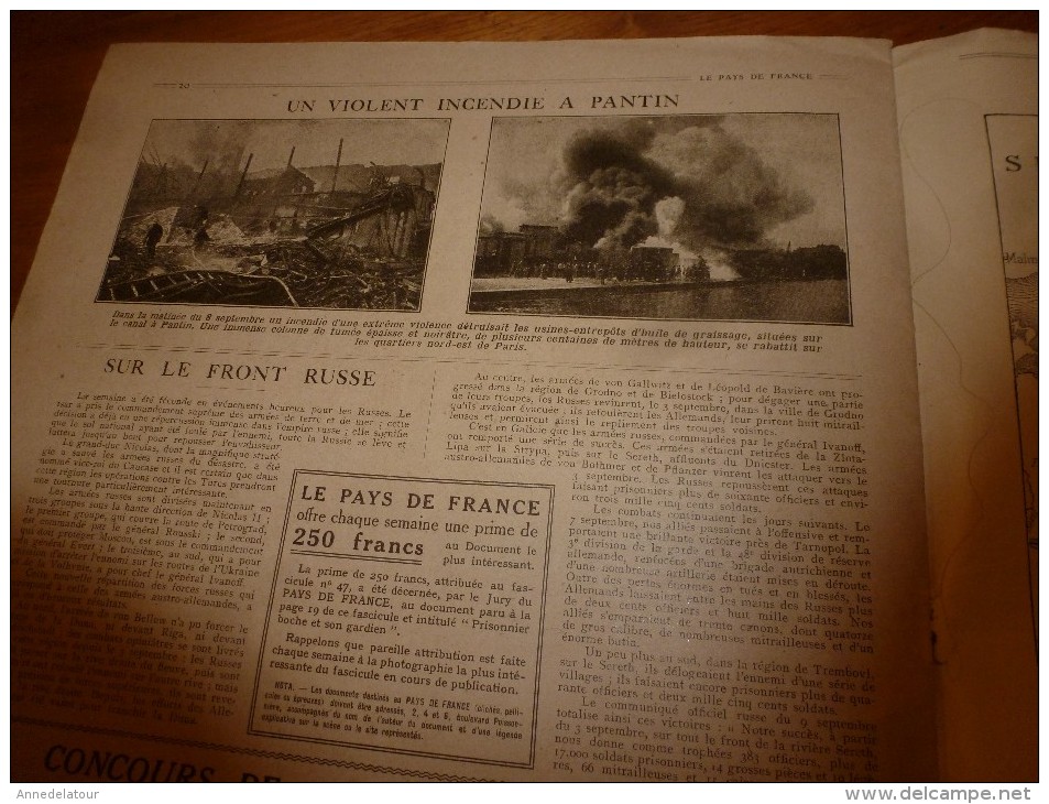 1915 LPDF:Tenue british aux belges;Obus par avion;Soldats-paysans-Hamonville;Marquage-prisonniers belges;Poilus-ravito