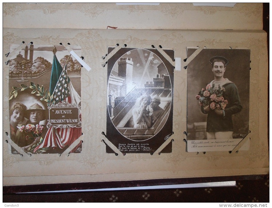 ALBUM     de     500    Cartes   Postales   Anciennes  Patriotiques    1914 - 1918 -