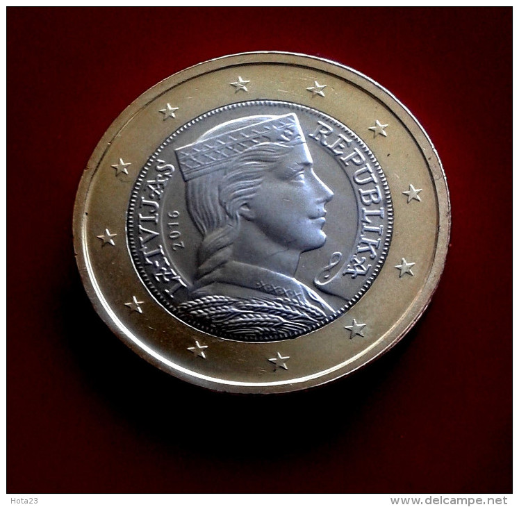 1 Coin Lettland Latvia Lettonia 2016 1 Euro UNZ UNC Münze MINT RARE Latvian - Latvia