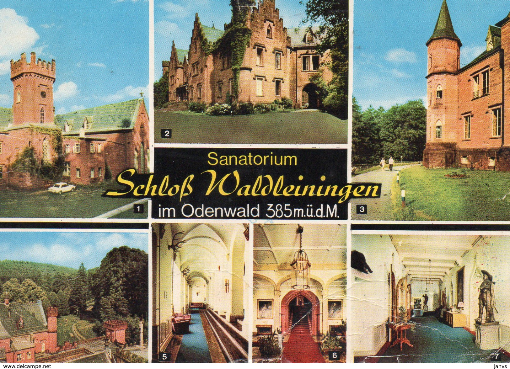 PK - CP - AK - Deutschland/Duitsland - Sanatorium Schloss Waldeleiningen Im Odenwald 385m.ü.d.M - Enkenbach-Alsenborn