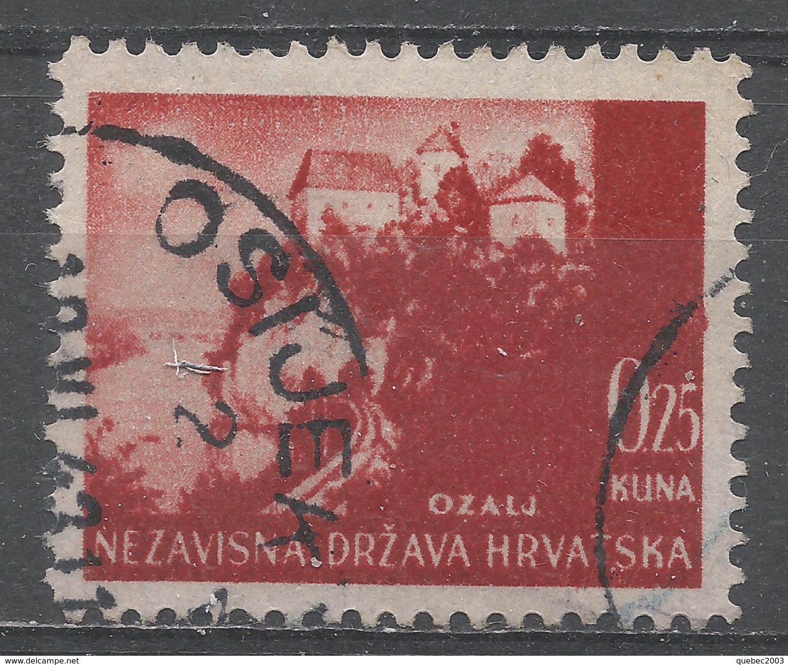 Croatia 1941. Scott #30 (U) Ozalj Castle - Croatie