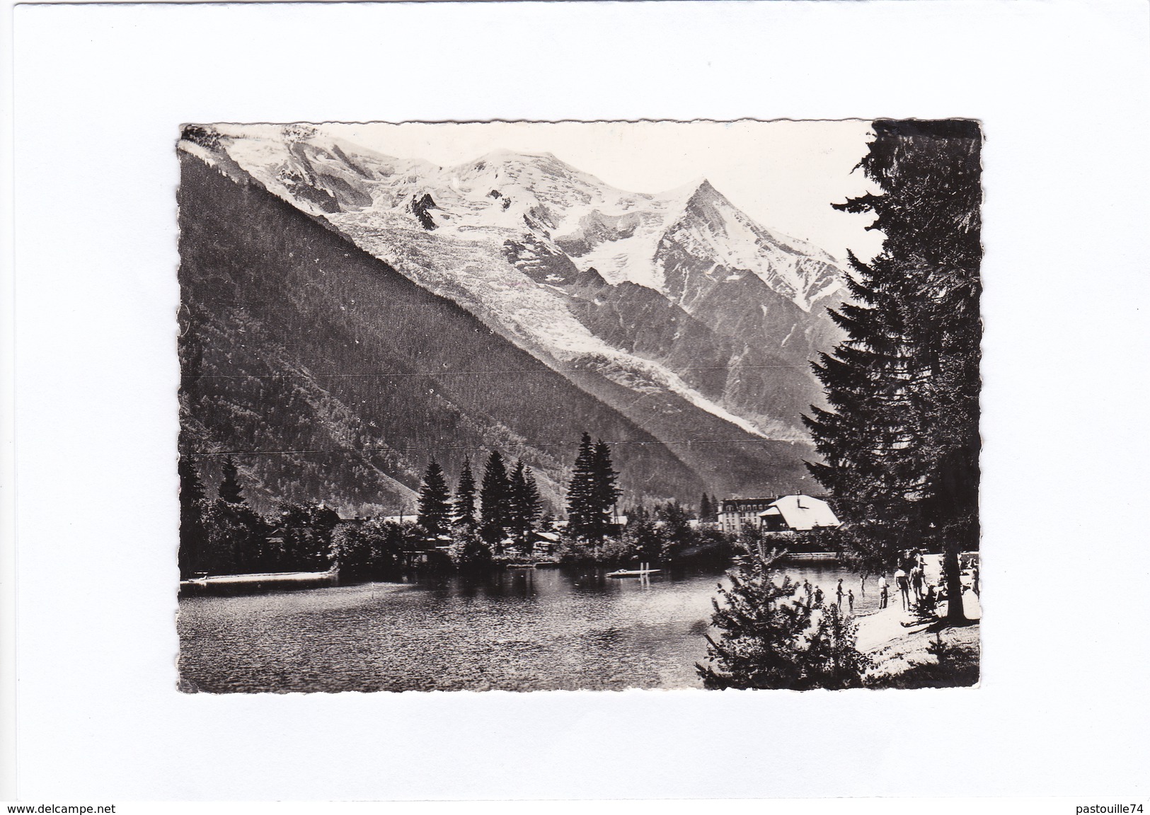 606  -  Chamonix.  (1034 M.) -  La  Piscine  Du  Bouchet  Et  Le  Mont-Blanc - Chamonix-Mont-Blanc