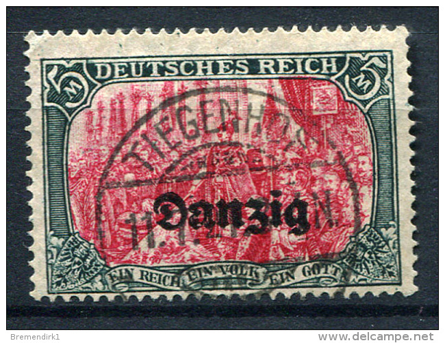 98368) DANZIG # 15 Gestempelt GEPRÜFT Aus 1920, 45.- € - Sonstige & Ohne Zuordnung