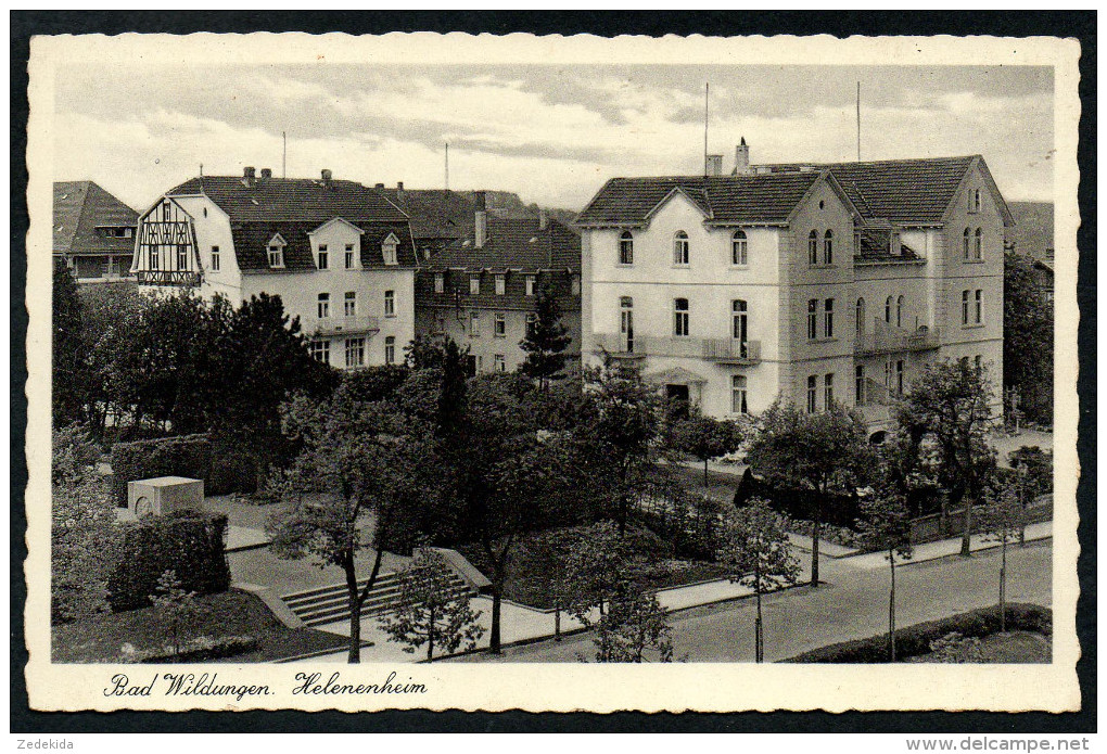 7525 - Alte Foto Ansichtskarte - Bad Wildungen Helenenheim - N. Gel Photo Plasma - Rothauge - Bad Wildungen