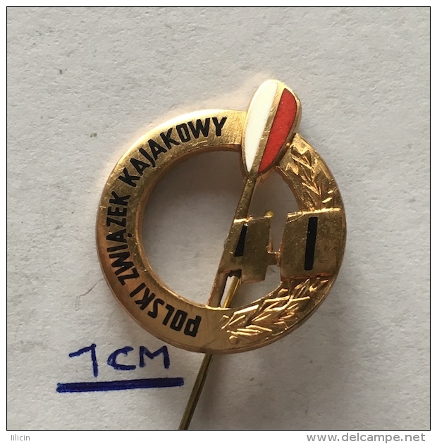 Badge (Pin) ZN003580 - Kayak / Canoe / Rowing Poland Federation - Canoë