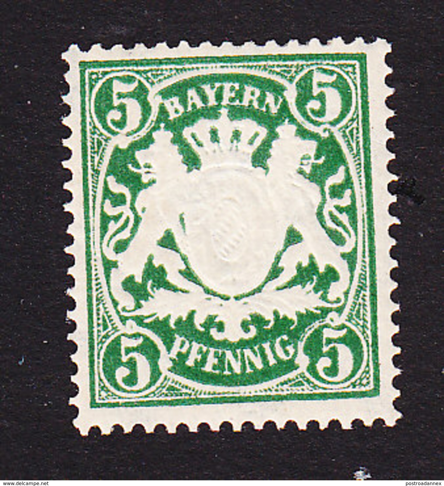 Bavaria, Scott #62a, Mint Hinged,Coat Of Arms, Issued 1888 - Autres & Non Classés