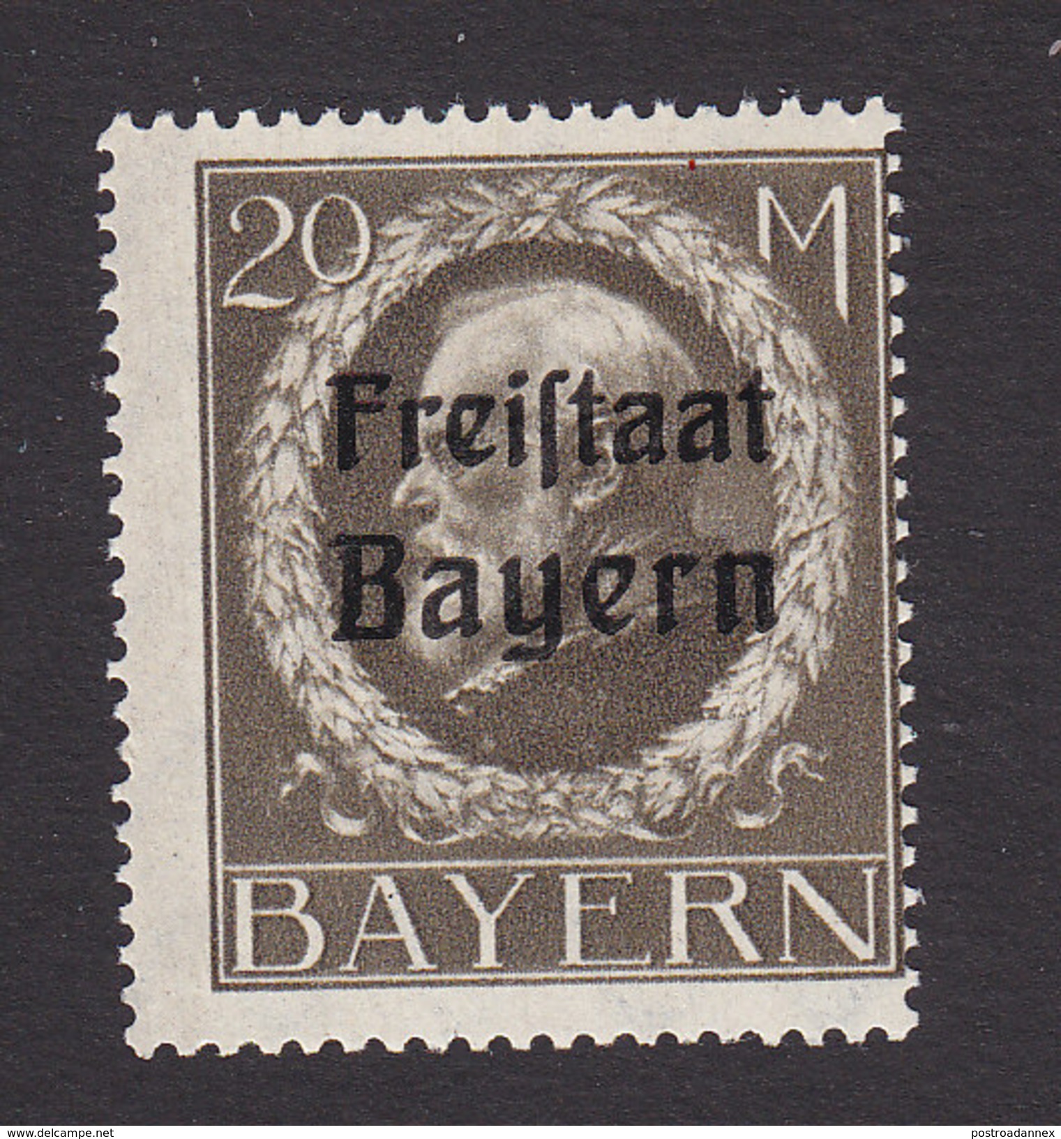 Bavaria, Scott #211, Mint Never Hinged, King Ludwig III Overprinted, Issued 1919 - Other & Unclassified