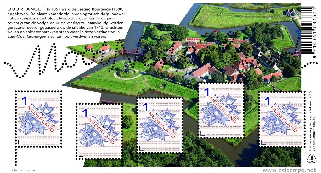 Nederland / The Netherlands - MNH / Postfris - Sheet Mooi Nederland Bourtange 2015 NEW!! - Unused Stamps
