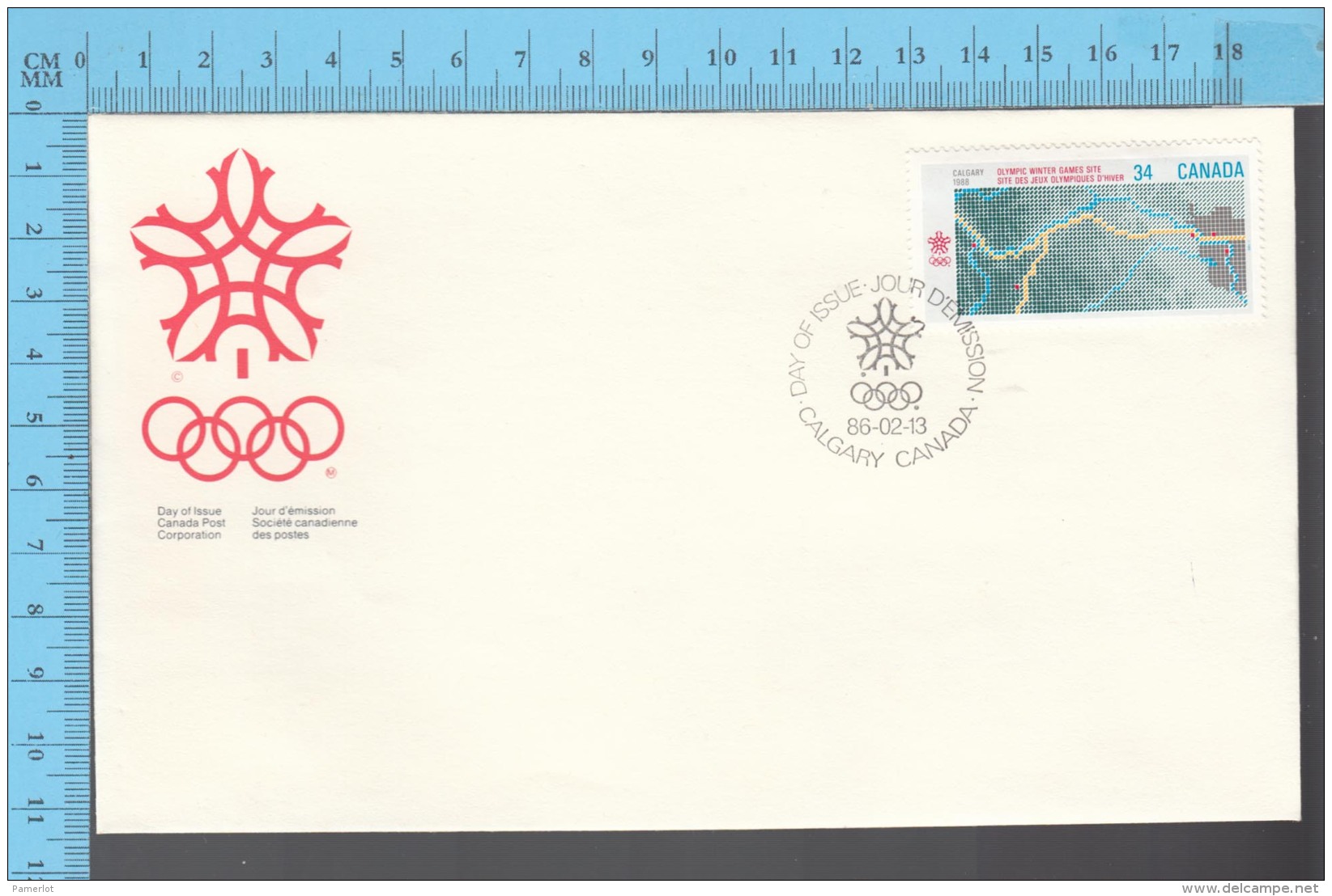 Canada -  1986 Scott # 1017, Publicize Olympic Winter Game Of 1988 At Calgary - FDC PPJ , Special Cancelation - Hiver 1988: Calgary