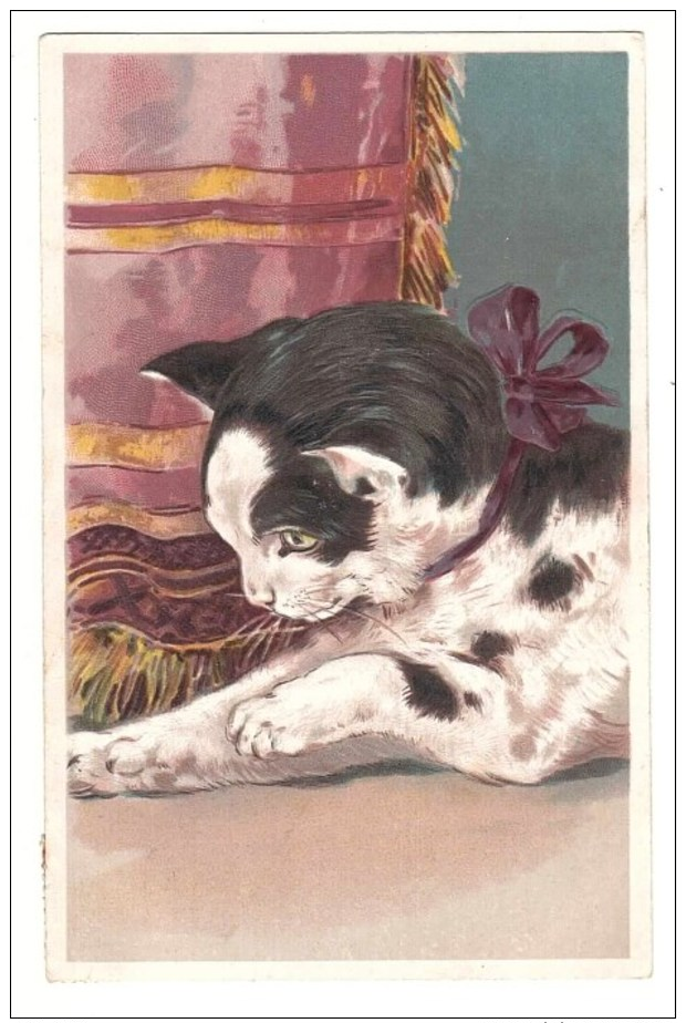 Victoria State Barred Oval Numeral Cancellation ´657´ (ALFREDTON) On 1d Postage Stamp On Embossed Cat Postcard - Covers & Documents