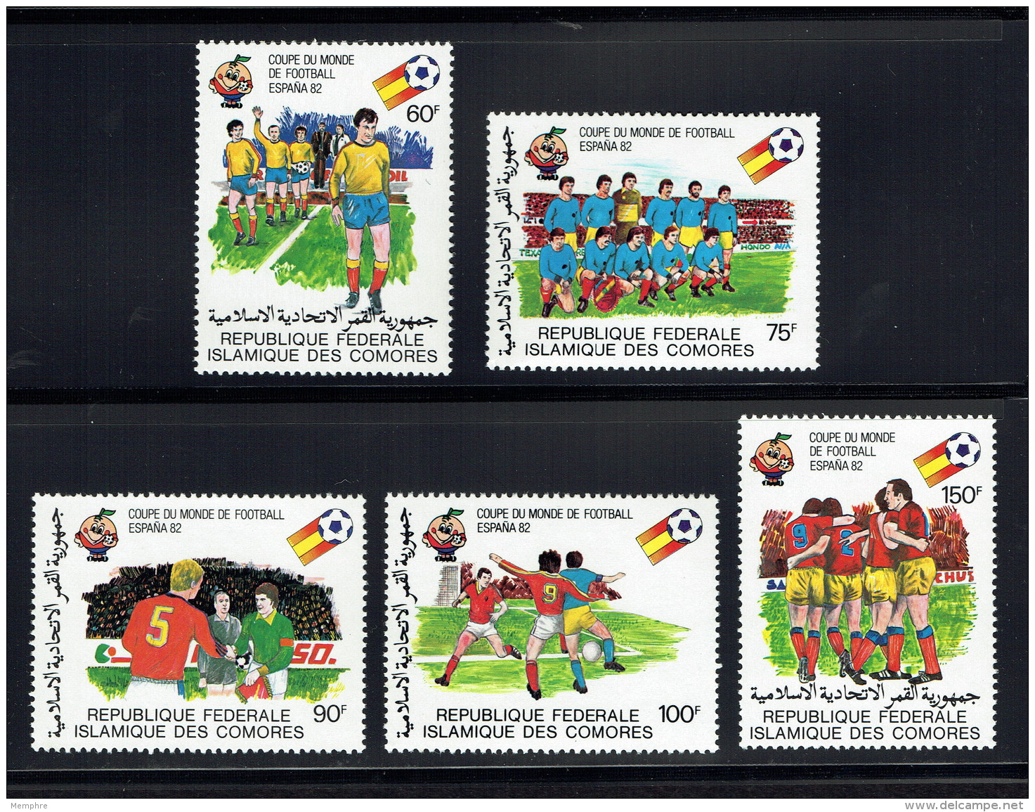 1981  Coupe Du Monde De Football  Espana '82  Série Complète  ** - Comores (1975-...)