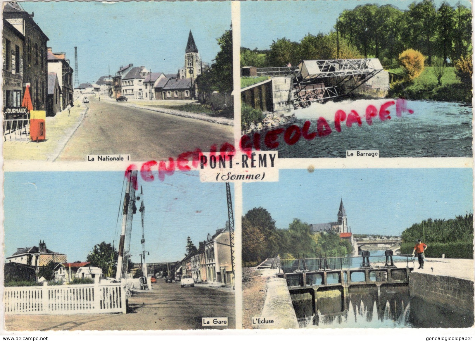 80 - PONT REMY - LA NATIONALE - BARRAGE-GARE- L' ECLUSE - Autres & Non Classés