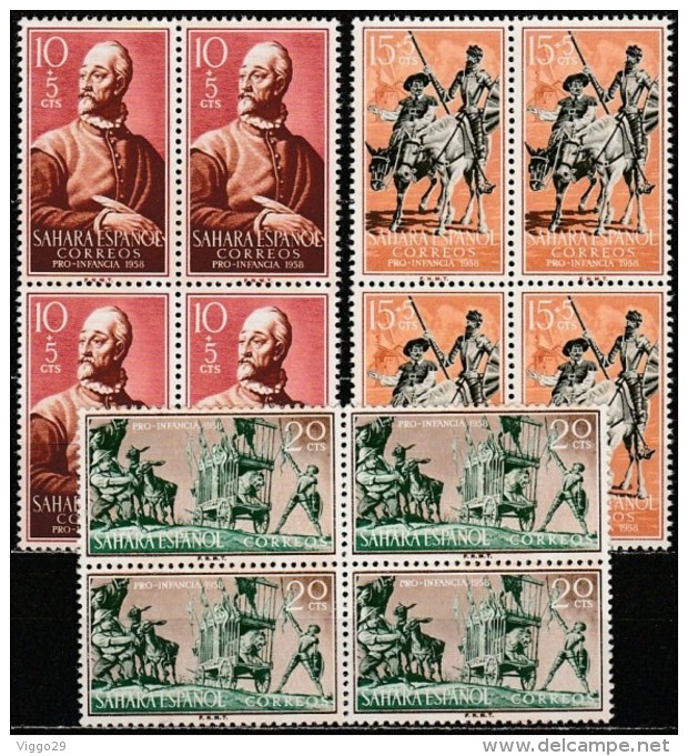 Spanish Sahara - 1958 - Miguel De Cervantes, Don Quijote (MNH, **) - Spanish Sahara