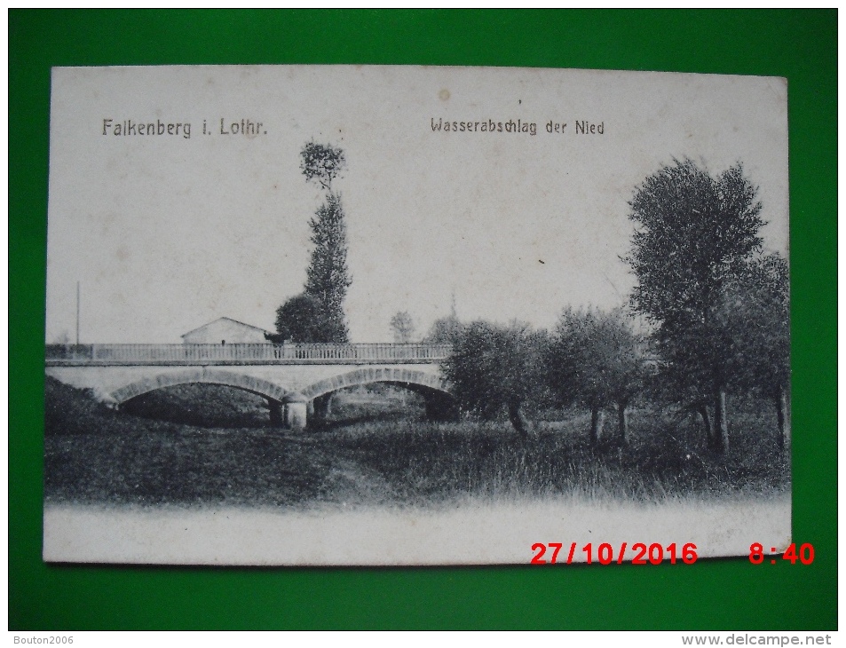 Faulquemont 1918 Wasserabschlag Der Nied - Faulquemont