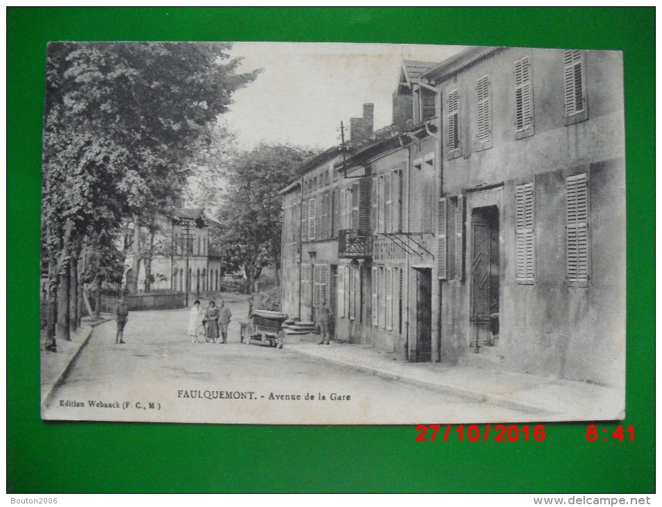 Faulquemont 1923 Avenue De La Gare - Faulquemont