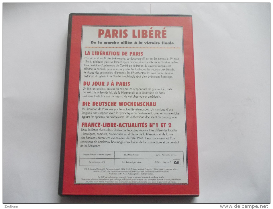 DVD - REPORTAGES DE GUERRE 1939-1945 PARIS LIBERE De La Marche Alliée à La Victoire Finale - Documentaires