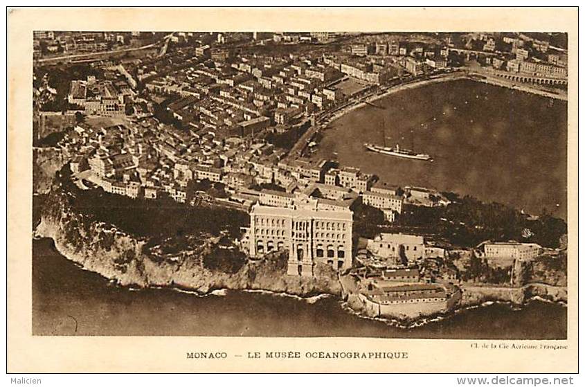 - Dpts Div.-ref-LL394- Monaco - Monte Carlo - Musee Oceanographique - Cliche De La Compagnie Aerienne Française - - Oceanografisch Museum