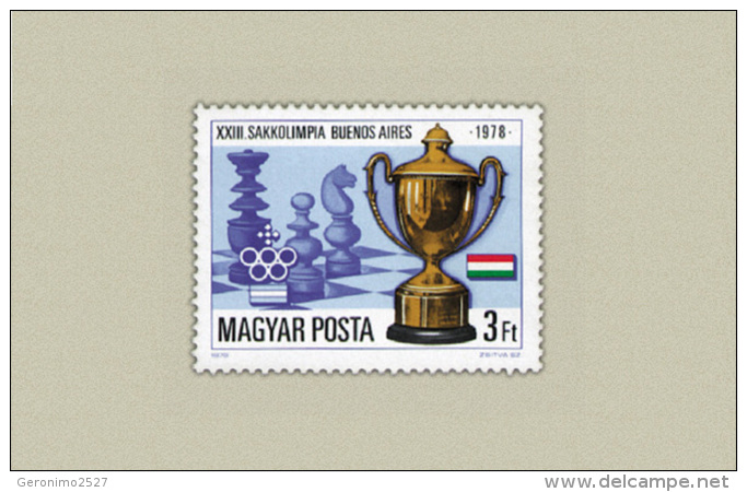 HUNGARY 1978 SPORT Games CHESS - Fine Set MNH - Schach