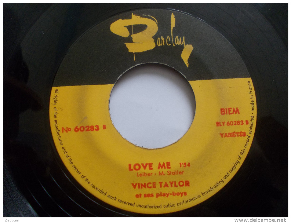 45T - VINCE TAYLOR Sweet Little Sixteen Love Me - Rock