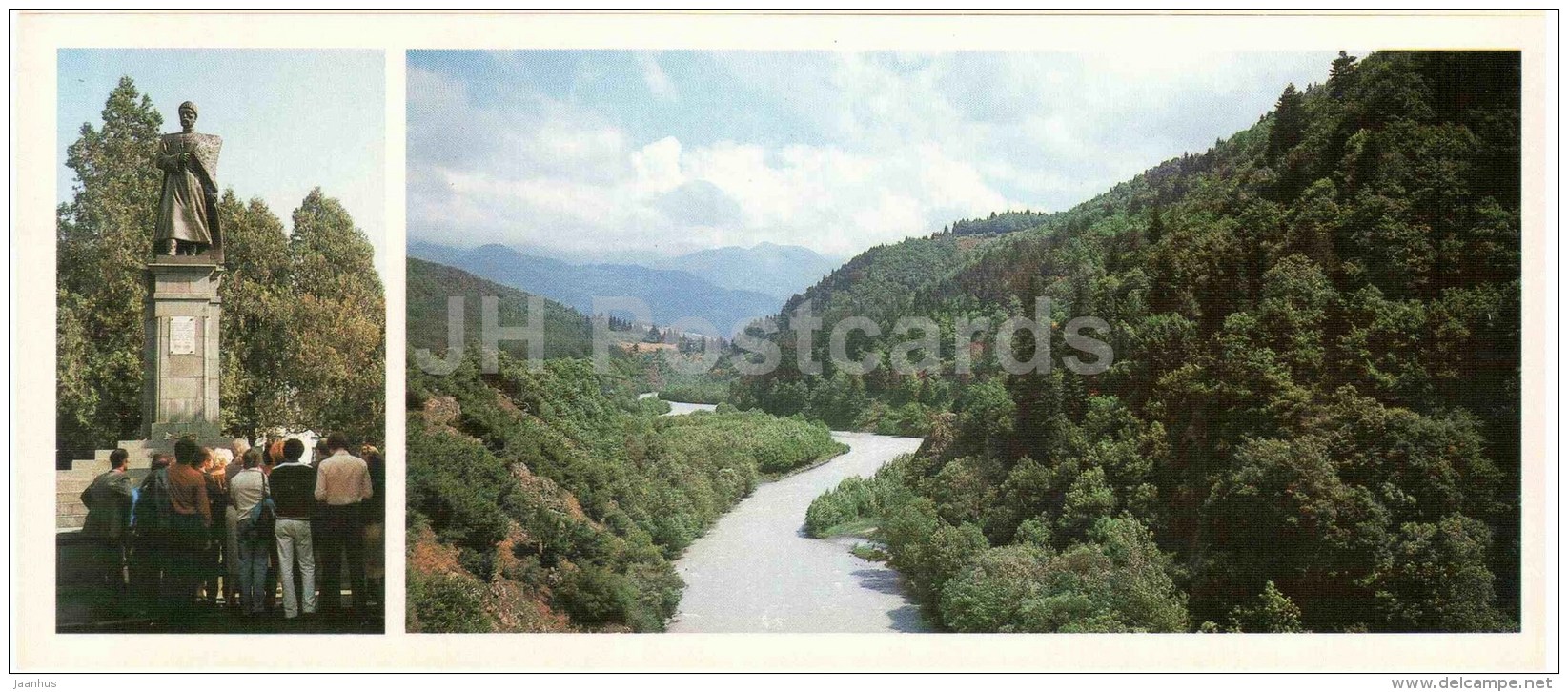 Monument To Ossetian Poet Kosta Khetagurov - Tskhinvali - Ossetia - 1983 - Georgia USSR - Unused - Géorgie