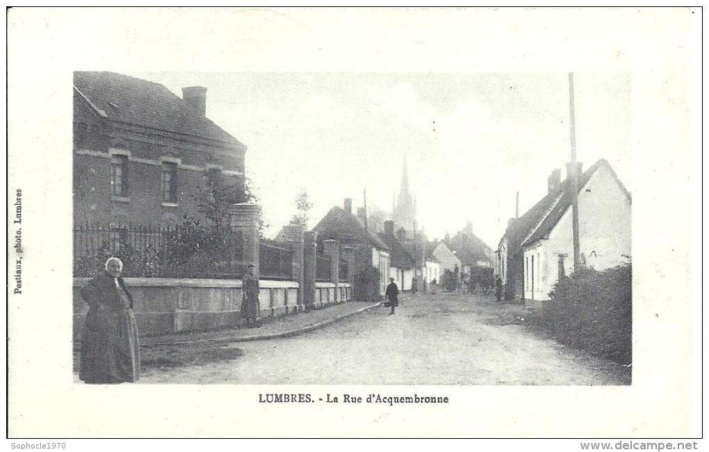 PAS DE CALAIS - 62 - LUMBRES - Rue D'Aquembronne - Lumbres