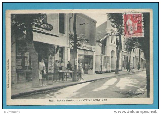 CPSM 5625  - Marchands De Cartes Postales Rue Du Marché CHATELAILLON-PLAGE 17 - Châtelaillon-Plage