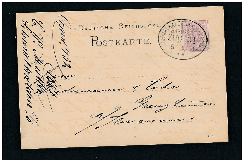 Bahnpost  - Stempel Beleg    ( G3784  ) Siehe Foto - Briefe U. Dokumente