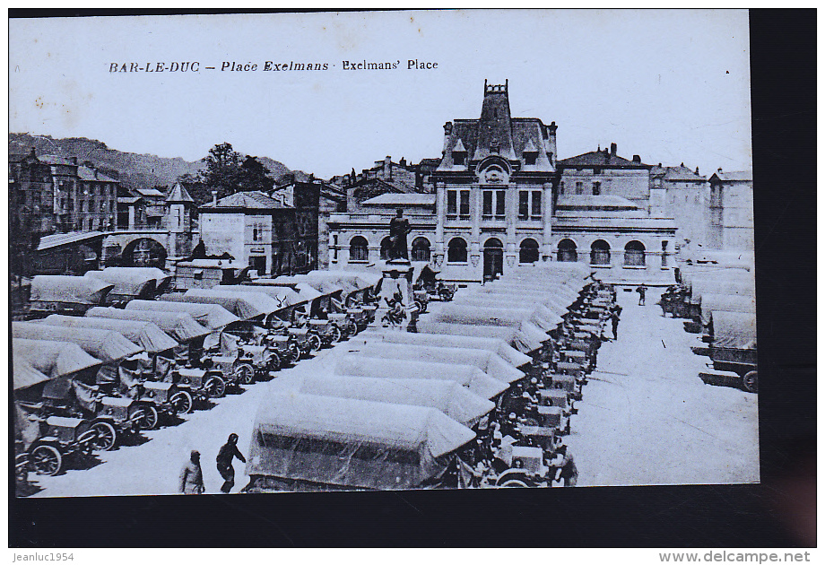 BAR LE DUC PLACE EXEIMANS 1914 LES CAMIONS - Bar Le Duc