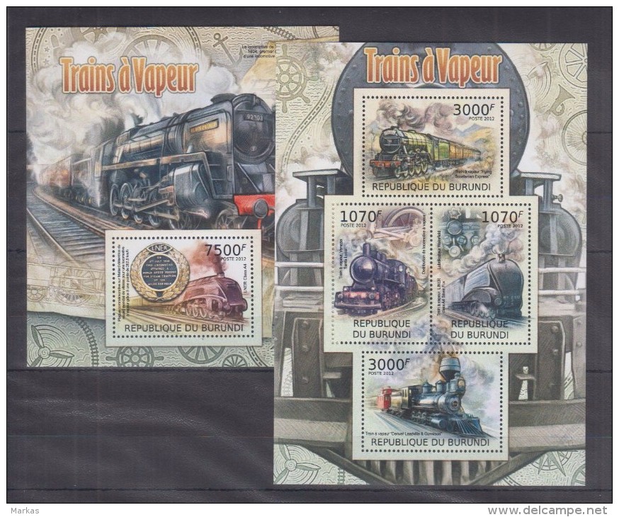 A13 Burundi - MNH - Transport - Trains - 2012 - Eisenbahnen