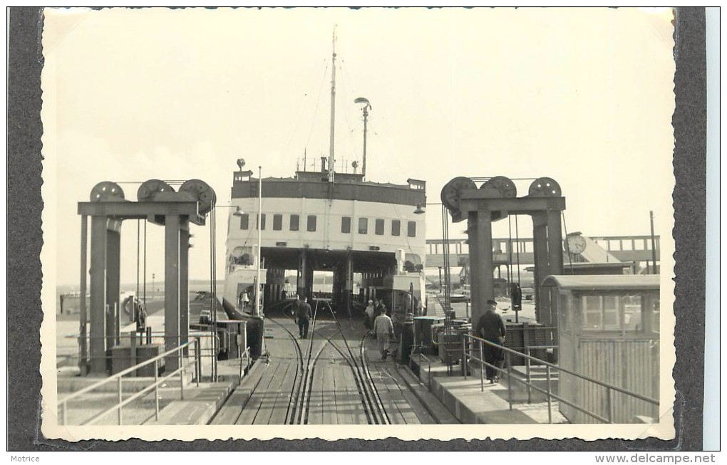 FERRY BOAT-de Nyborg à Corsor En 1954 (Danemark),Photo Format 12,6x8,8 Cm - Bateaux