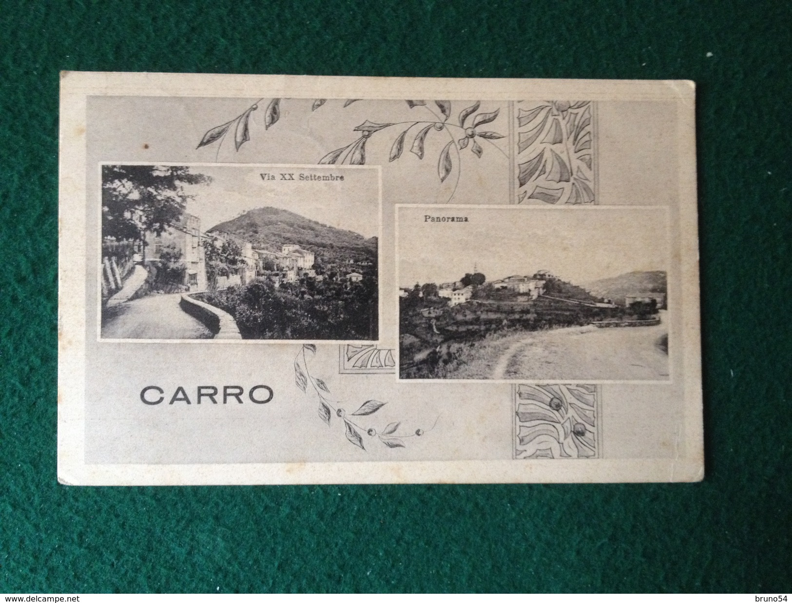 Cartolina Carro La Spezia  Via XX Settembre ,panorama Viaggiata 1940 Formato Piccolo - La Spezia