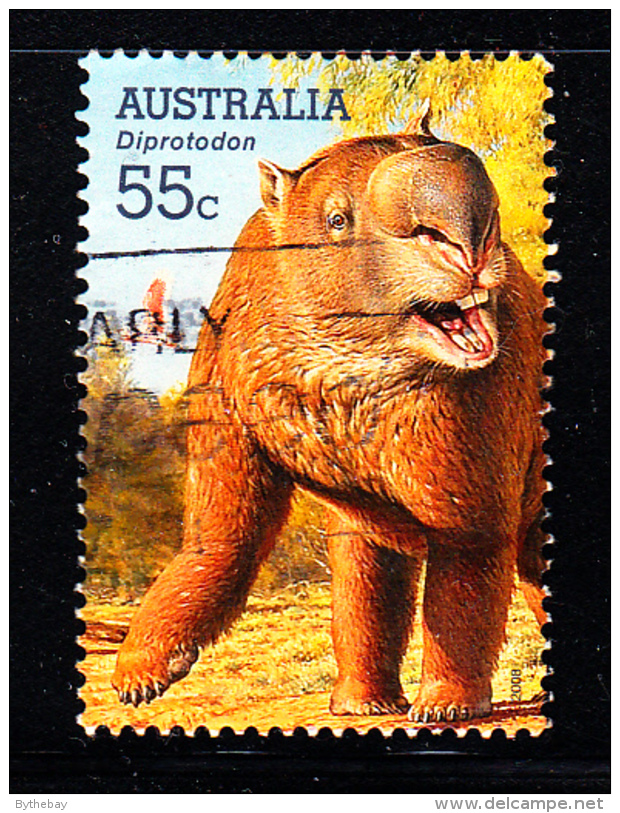 Australia 2008 Used Scott #2976 55c Diprotodon - Large Extinct Animals - Gebraucht