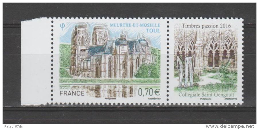 FRANCE / 2016 / Y&T N° ???? ** : Collégiale Saint-Gengoult De Toul (avec Vignette) - Gomme D´origine Intacte - Unused Stamps